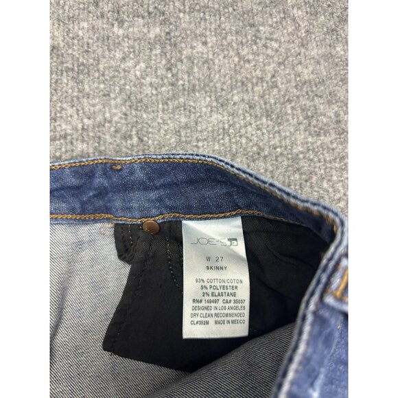 Joe's Jeans Skinny Jeans Womens 27 Blue Stretch Denim Mid Rise Faded CL-4352M - Picture 8 of 8